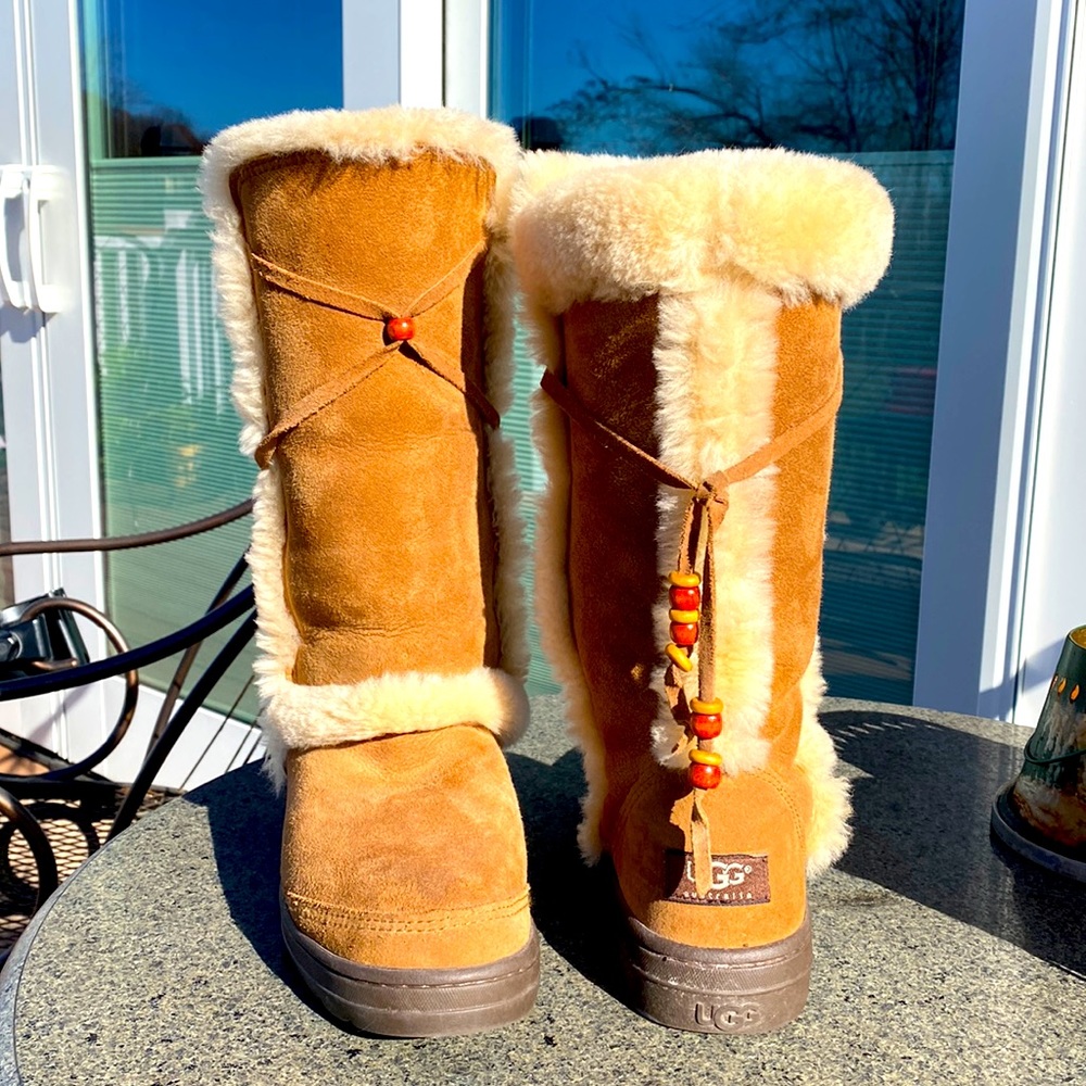 UGG nightfall tall boots, chestnut